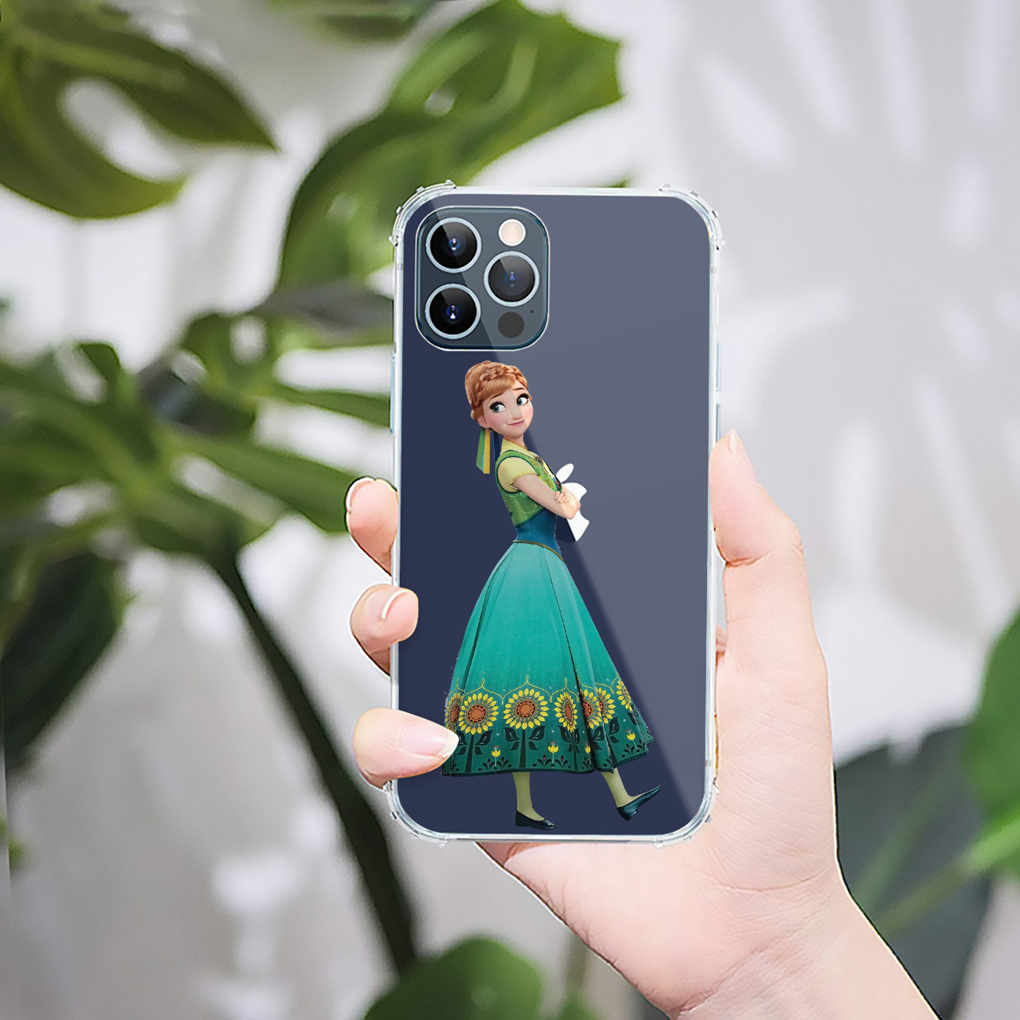 （画像用） アナと雪の女王 アンナ エルサ Frozen Anna Elsa 【iPhone 12シリーズ対応】透明スマホケース（クリアソフトケース）